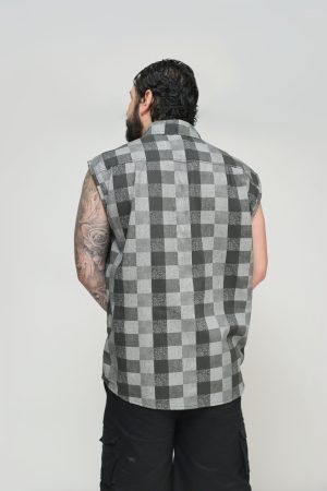 Camisa sem manga Silver Bullet camuflada